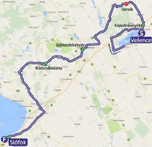 Tour de Hongrie megyei térkép